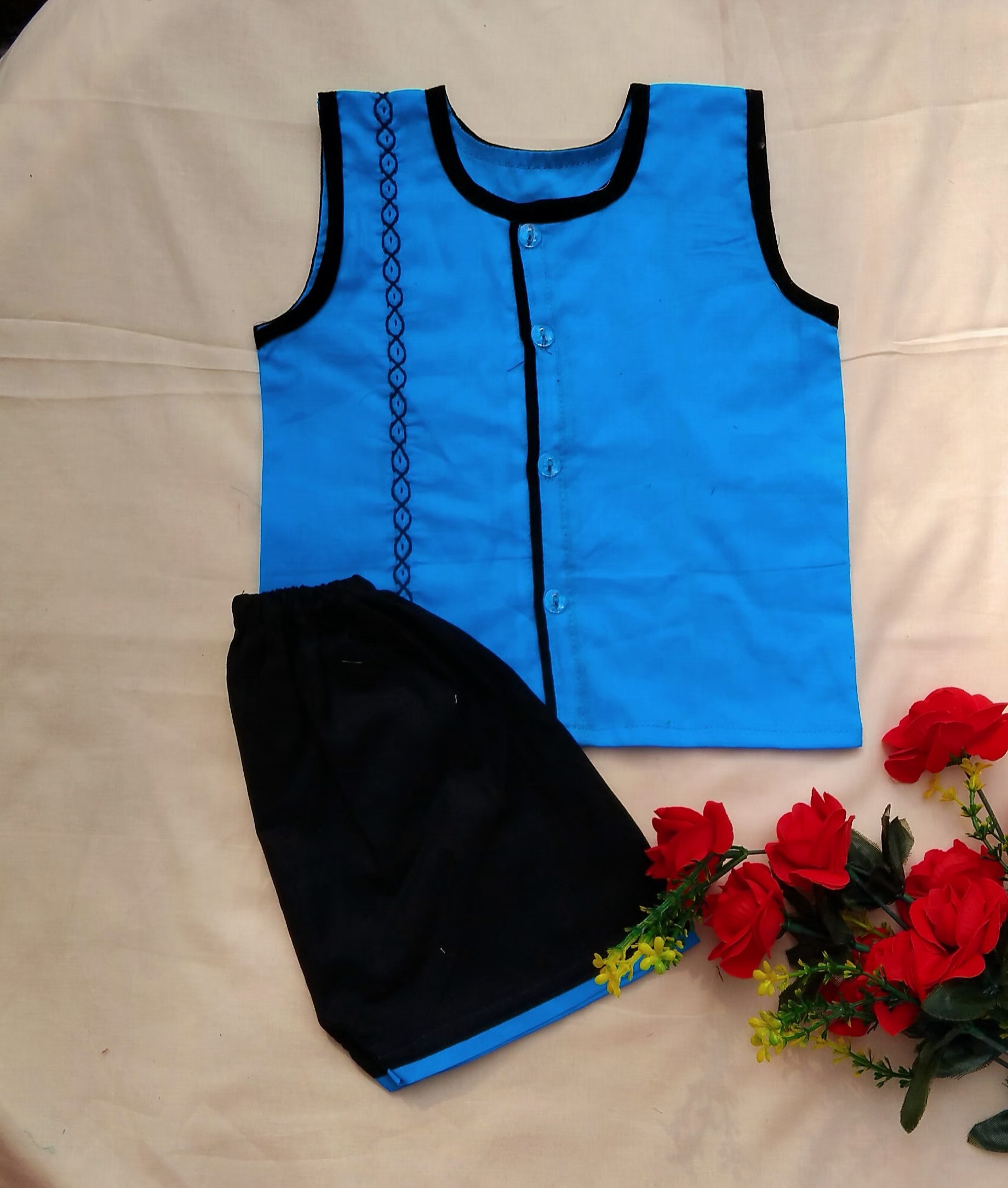 Sleeveless Nima and Pant set for new born to five years boy, girl or unisex type_img_0