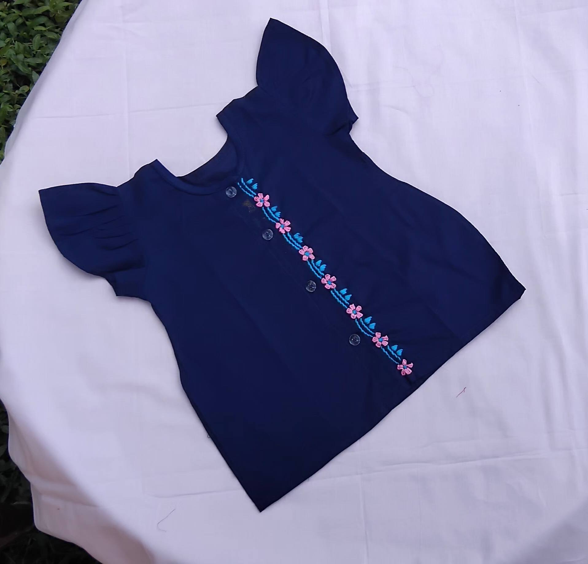 Girls Half Sleeve Cotton Nima (কুচিহাতা নিমা)  for Baby Girl | BabyHome_img_0