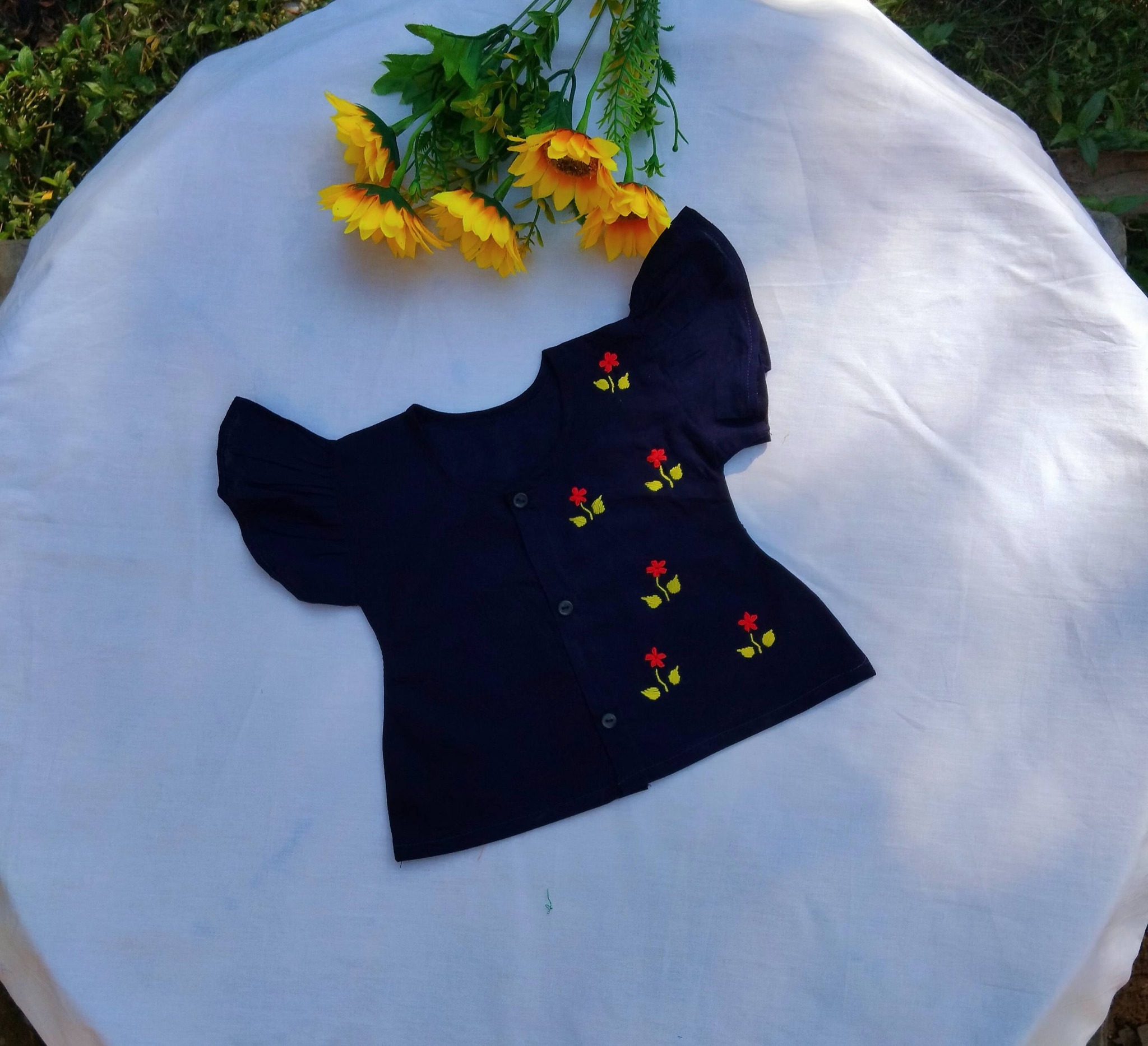 Girls Half Sleeve Cotton Nima (কুচিহাতা নিমা)  for Baby Girl | BabyHome_img_0