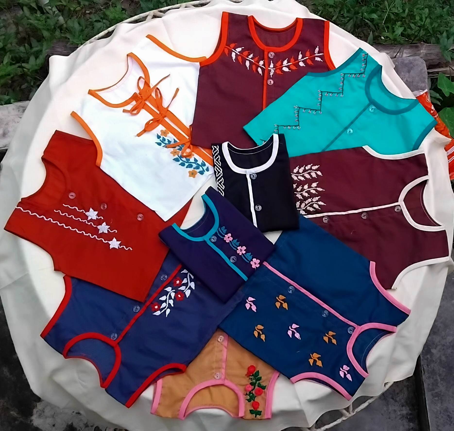 Sleeveless Nima (10 pcs multi-color) for new born boy, girl or unisex type Combo_img_0