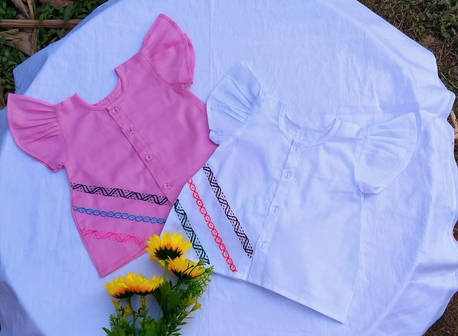 Girls Half Sleeve Cotton Nima (2 set combo)(কুচিহাতা নিমা)  for Baby Girl | BabyHome_img_0