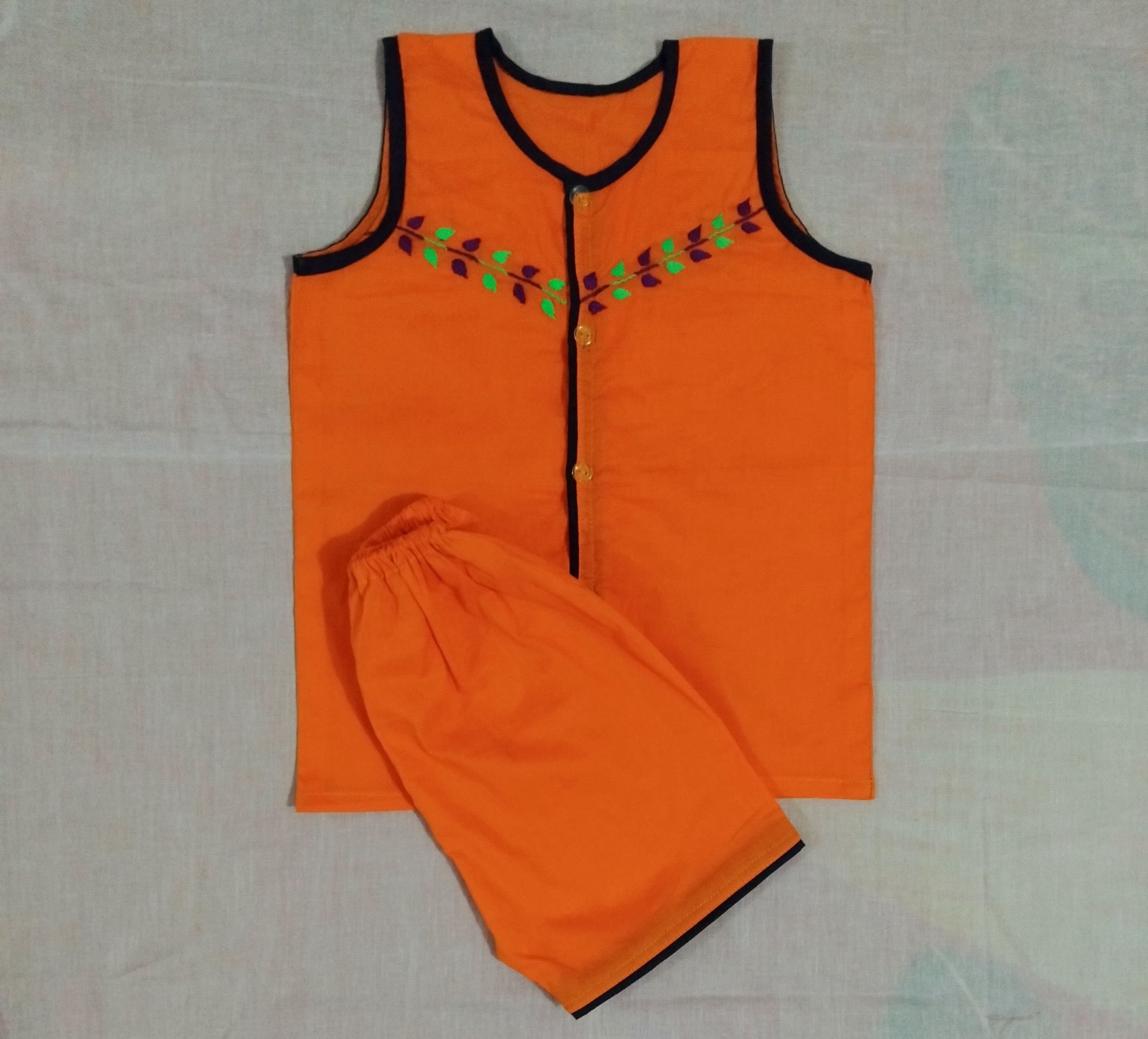 Sleeveless Nima and Pant set for new born to five years boy, girl or unisex type_img_0