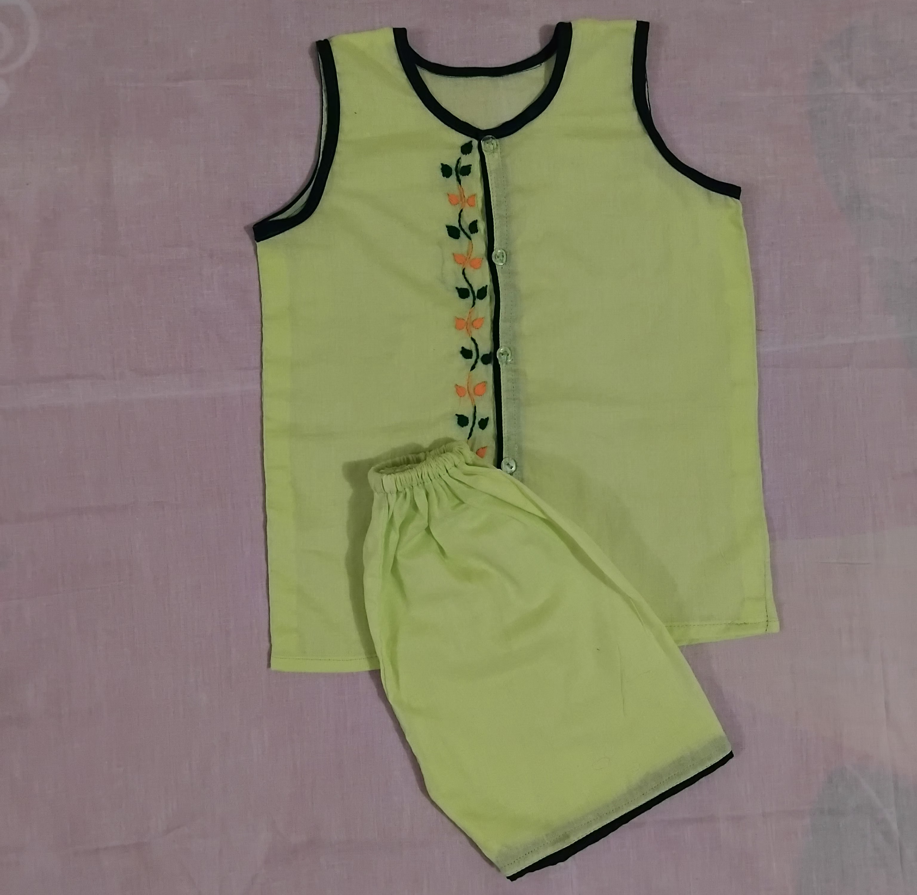 Sleeveless Nima and Pant set for new born to five years boy, girl or unisex type_img_0