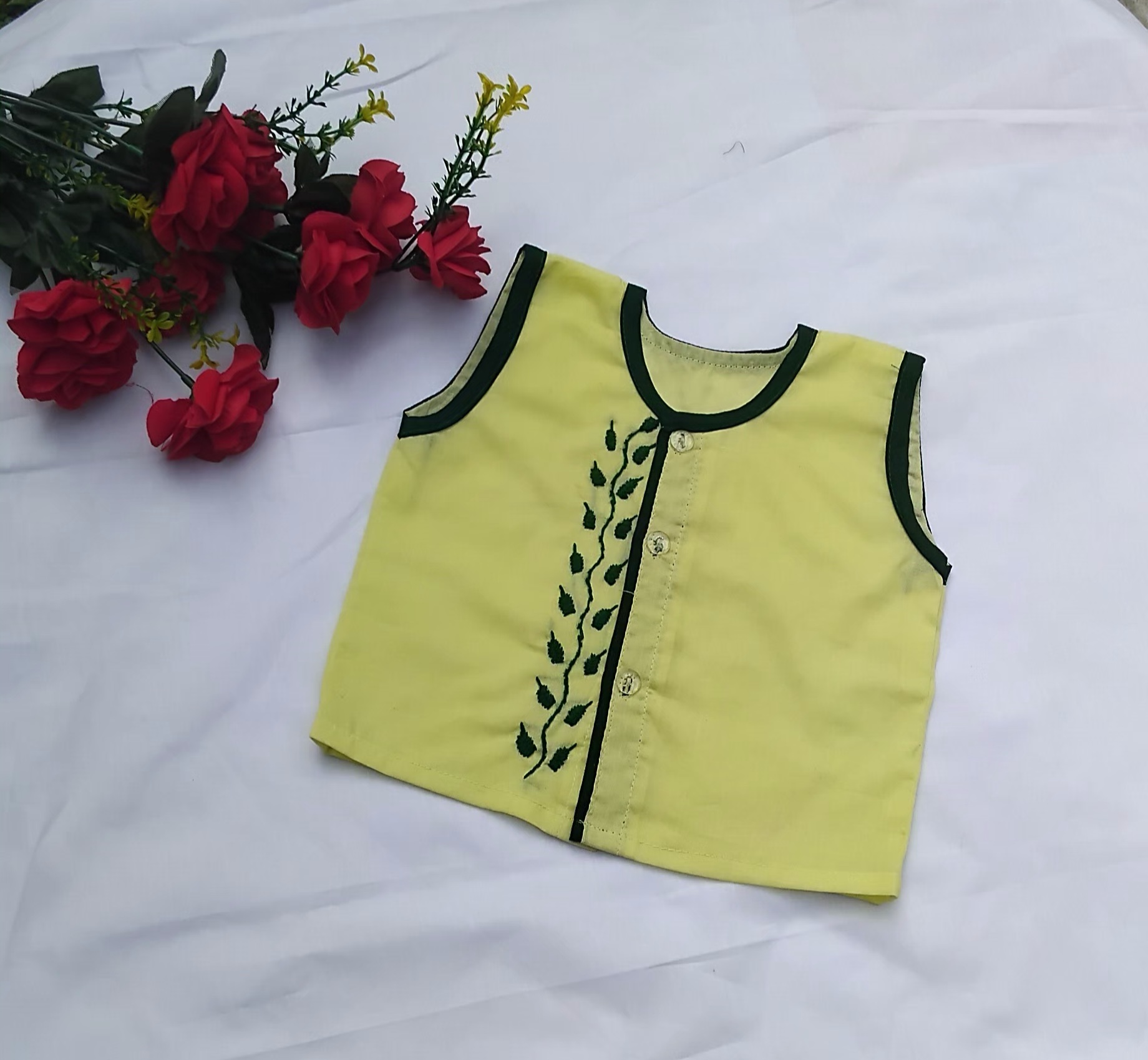 Sleeveless Nima/Fotua for new born to five years(0-5 yrs) boy, girl or unisex type baby dress_img_0