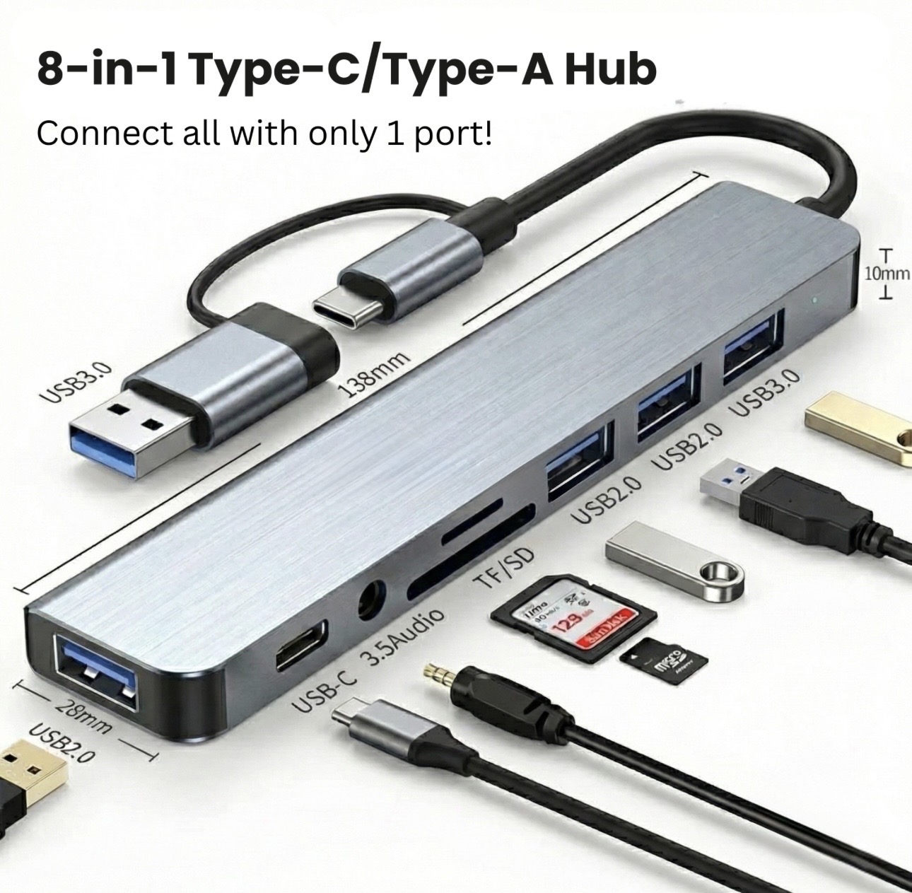 Type-C Adapter 8-in-1