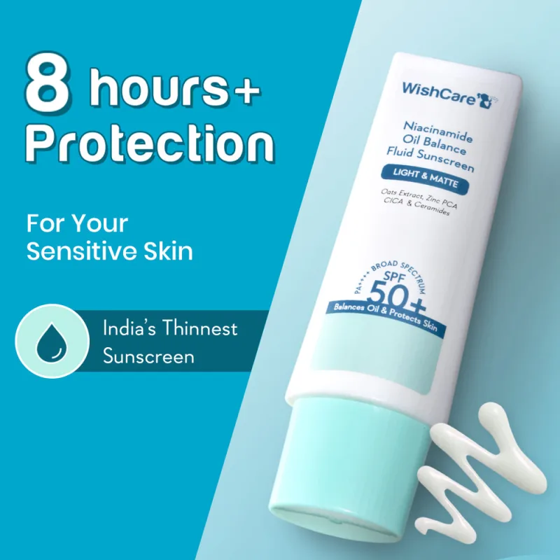 WishCare Niacinamide Oil Balance Fluid Sunscreen SPF50+ PA++++ (50g)