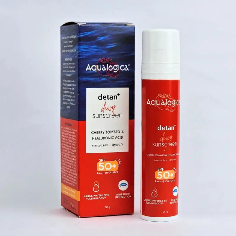 Aqualogica Detan+ Dewy Sunscreen SPF50+ PA+++ (50g)