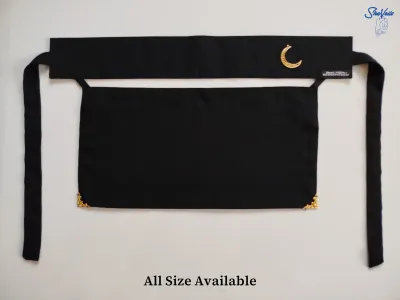 Saudi Niqab With Gold Bow Charm_img_3