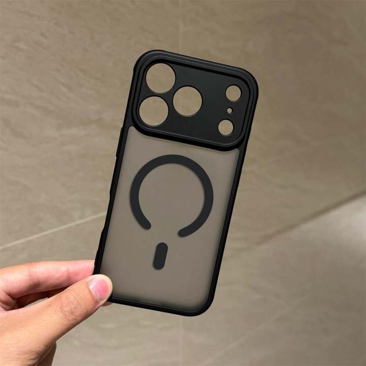 Luxury Matte Translucent Magnetic MagSafe iPhone Case with Precise Lens Cut-Outs