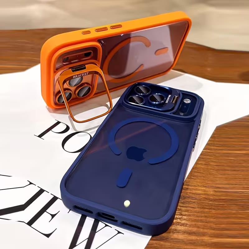 Luxury MagSafe Case for iPhone with Camera Bracket Kickstand & Free Lens Protector_img_6