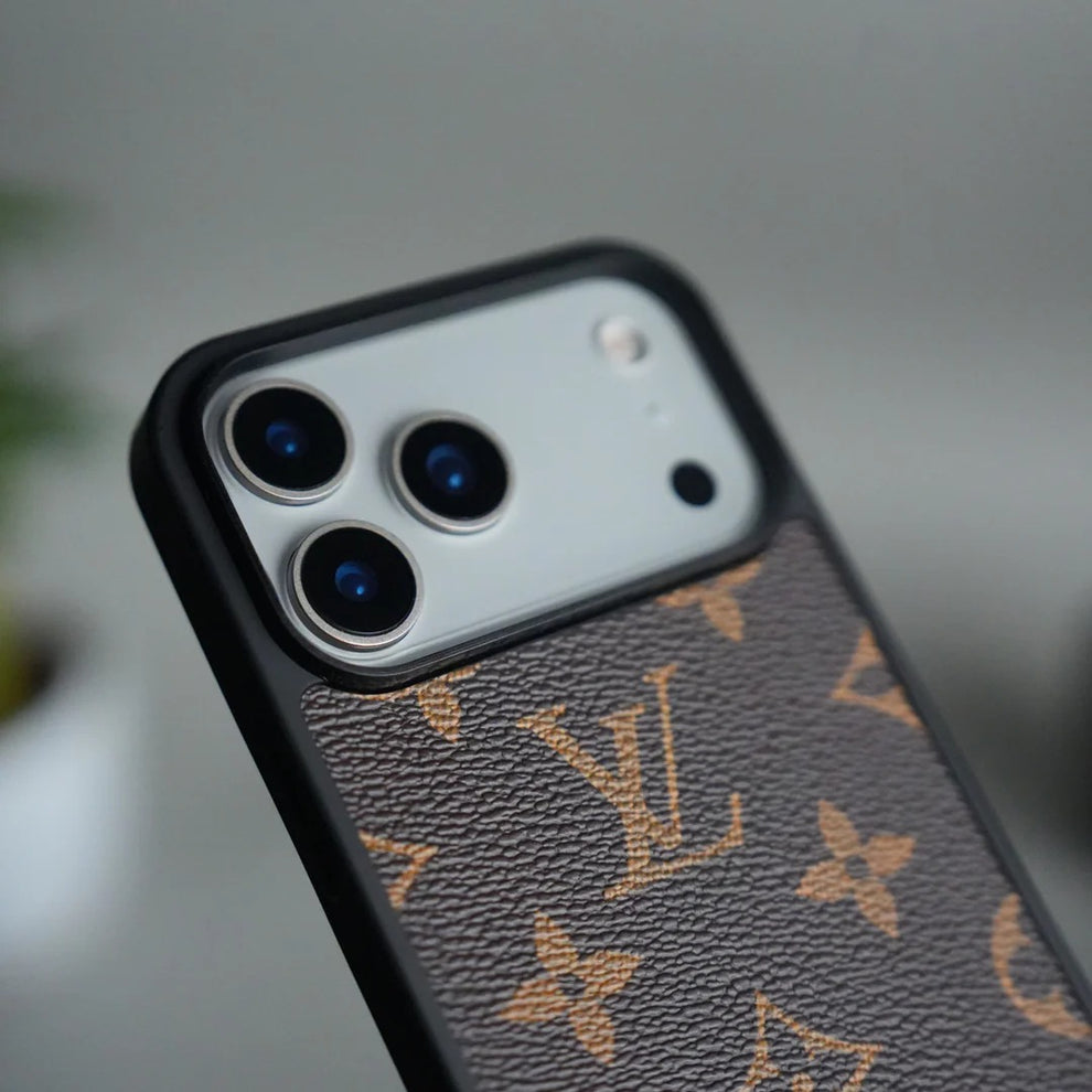 Premium Monogram Edition Leather Texture Case for iPhone 17 Pro Max_img_3
