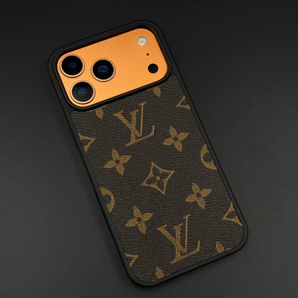 Premium Monogram Edition Leather Texture Case for iPhone 17 Pro Max