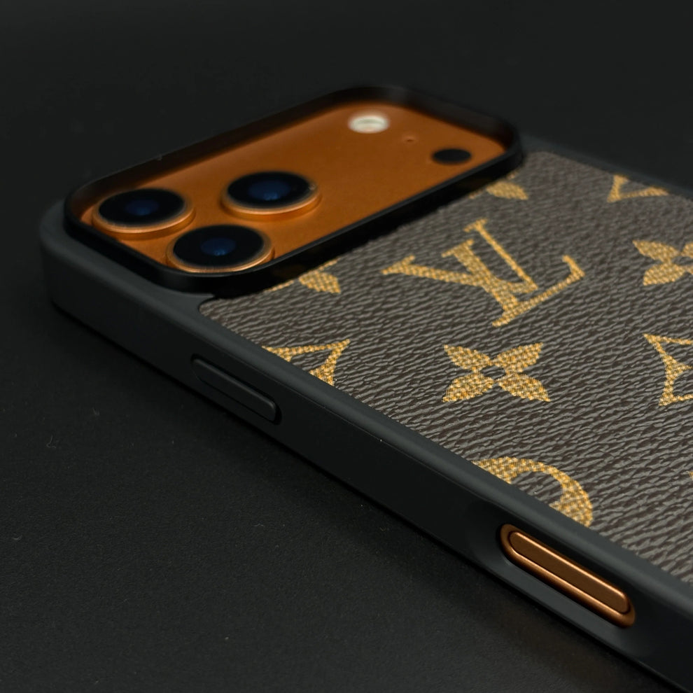 Premium Monogram Edition Leather Texture Case for iPhone 17 Pro Max_img_1