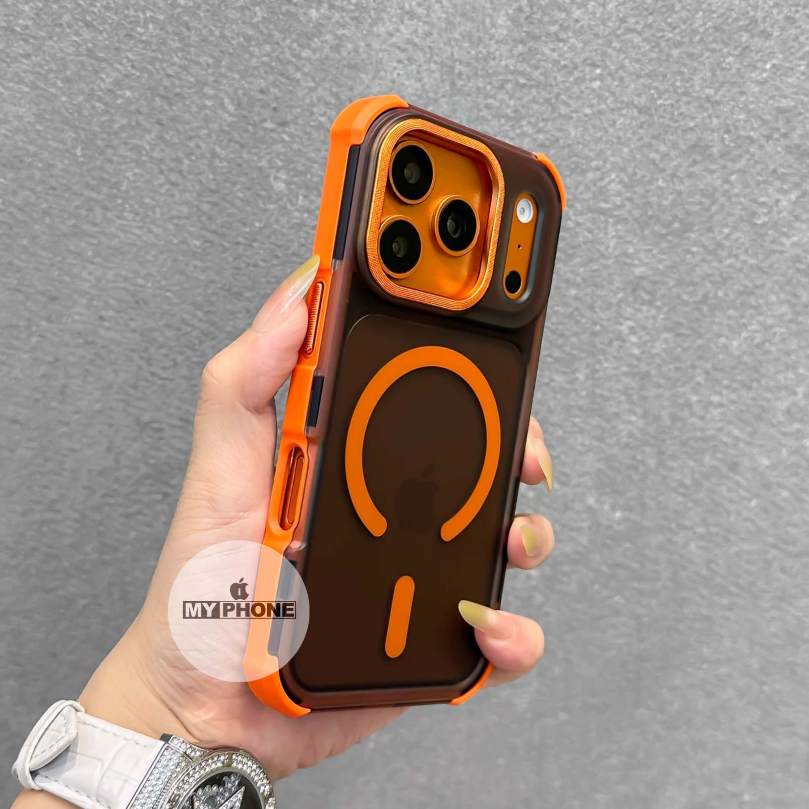 Heavy Duty Drop Protection Matte iPhone Case with Camera Slider & MagSafe_img_0