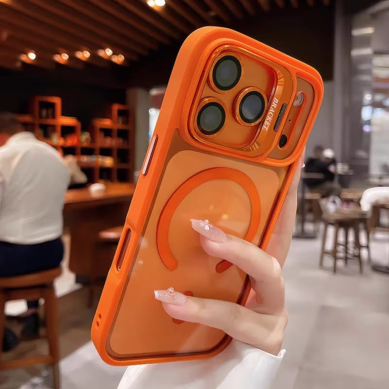 Luxury MagSafe Case for iPhone with Camera Bracket Kickstand & Free Lens Protector_img_5