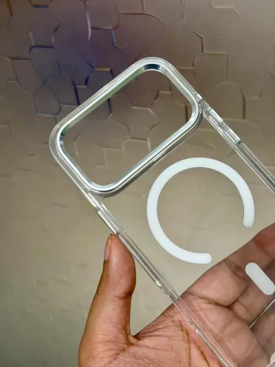 Luxury Clear MagSafe Case - Metal Camera Bumper & Metallic Buttons Edition for iPhone_img_6