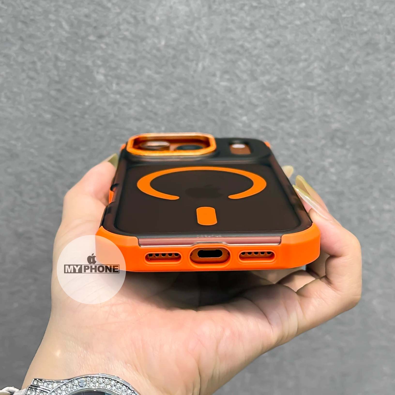 Heavy Duty Drop Protection Matte iPhone Case with Camera Slider & MagSafe_img_3