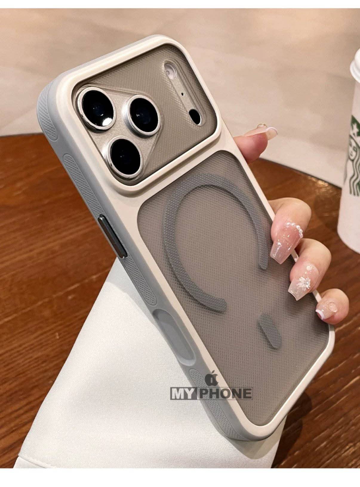 Premium Mesh Matte MagSafe iPhone Case – Sleek Translucent Back Cover iPhone_img_2