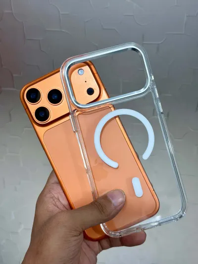 Luxury Clear MagSafe Case - Metal Camera Bumper & Metallic Buttons Edition for iPhone_img_0