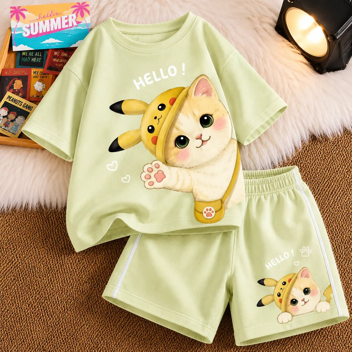 Exclusive Baby printed Tee and pant set thumbnail 2