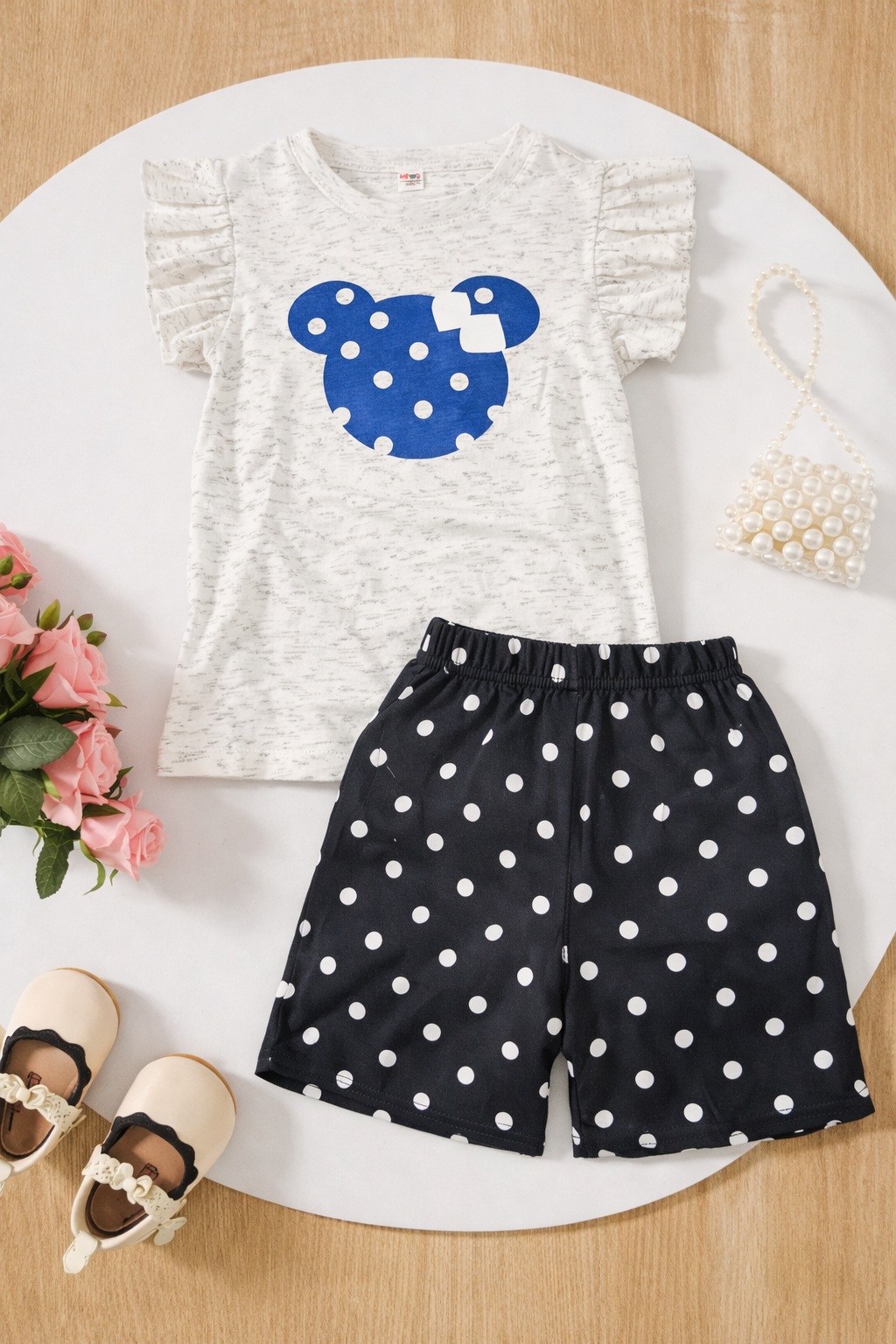 Exclusive Baby printed Tee and pant set