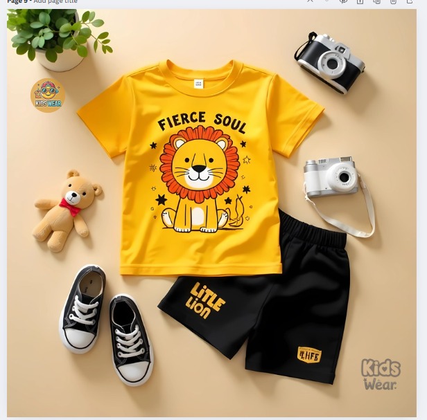 Exclusive Baby printed Tee and pant set thumbnail 2