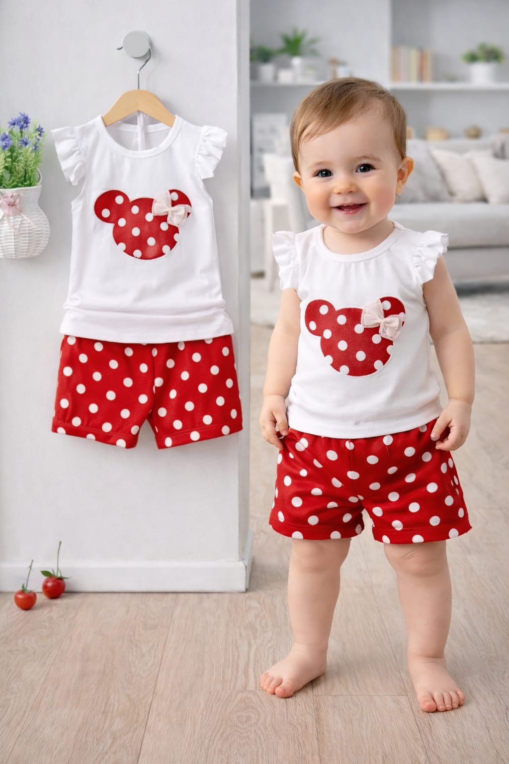 Exclusive Baby printed Tee and pant set