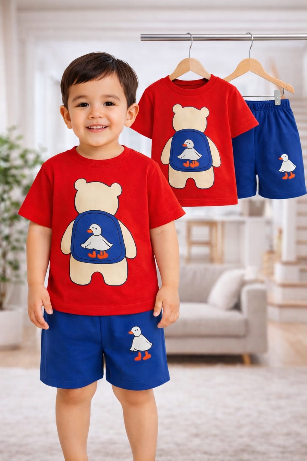Exclusive Baby printed Tee and pant set