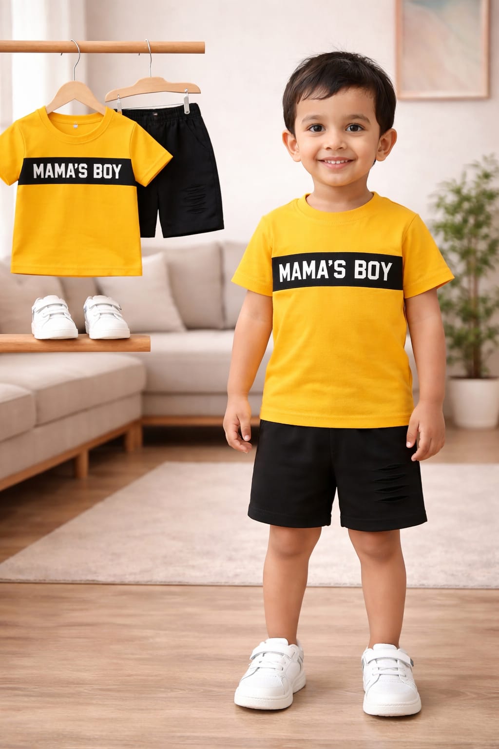 Exclusive Baby printed Tee and pant set