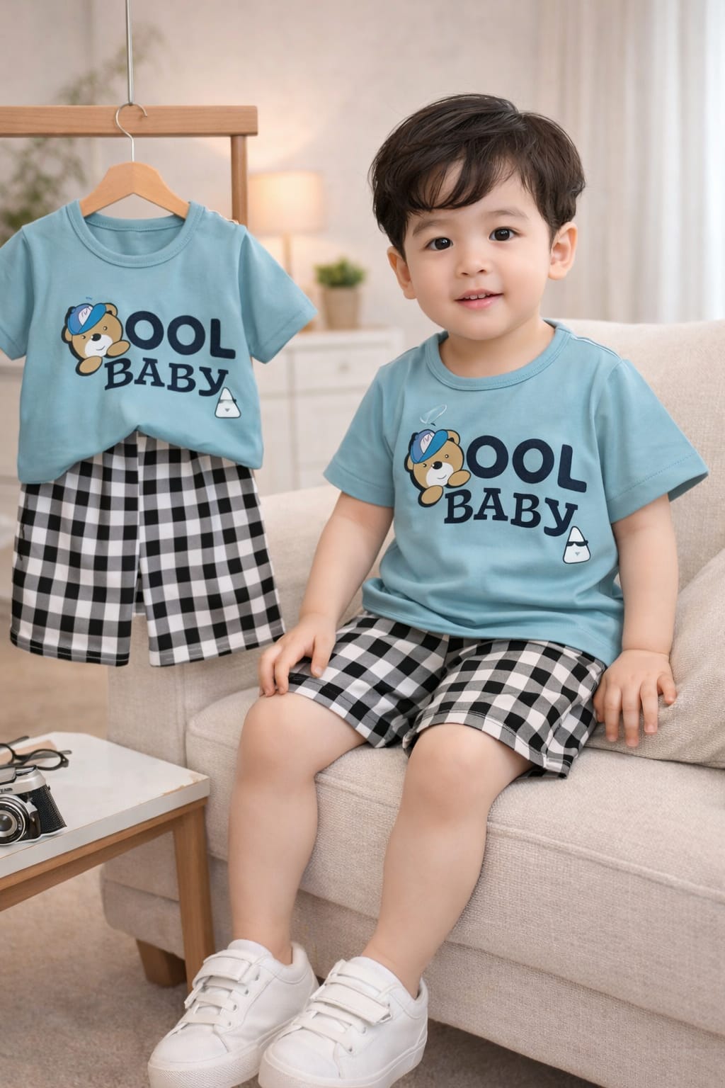 Exclusive Baby printed Tee and pant set