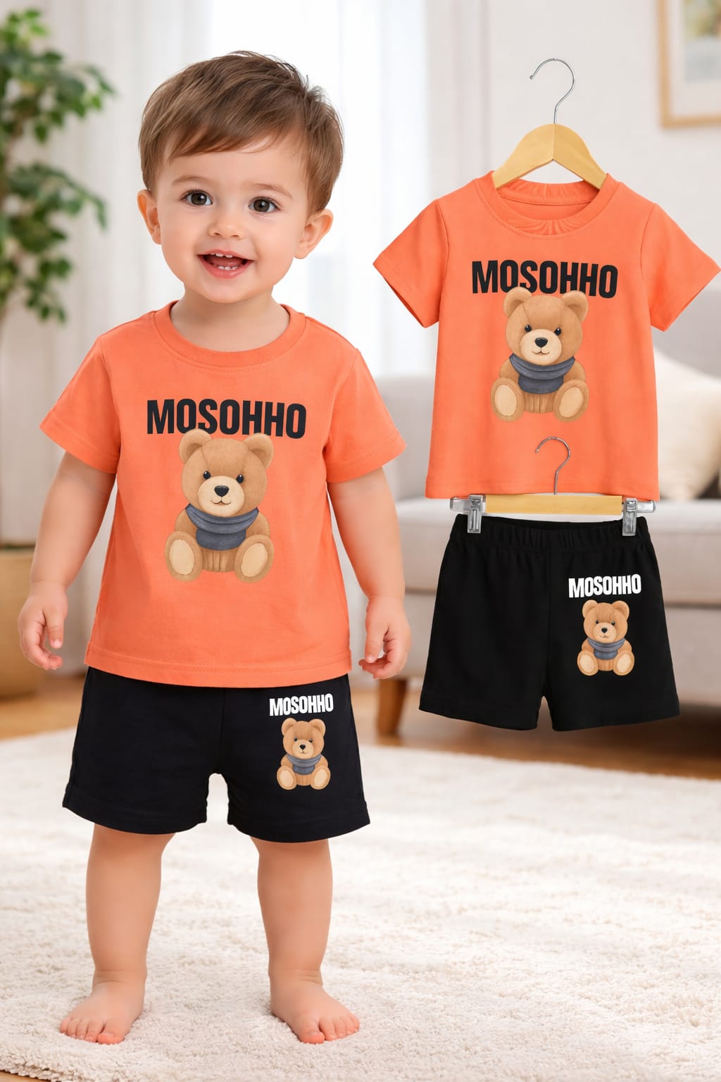 Exclusive Baby printed Tee and pant set