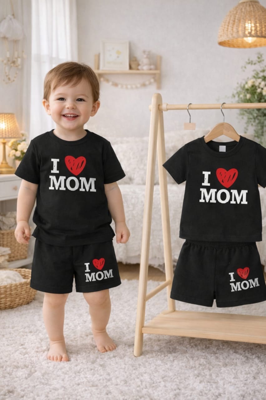 Exclusive Baby printed Tee and pant set