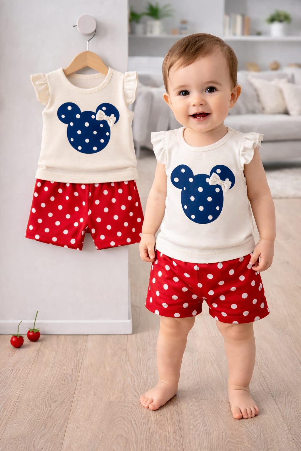 Exclusive Baby printed Tee and pant set