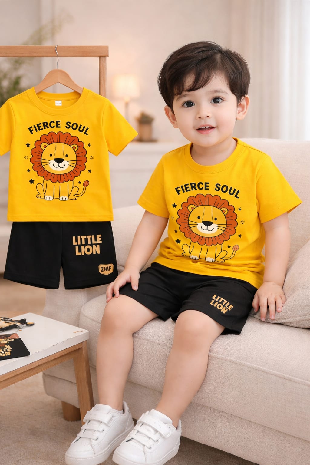 Exclusive Baby printed Tee and pant set