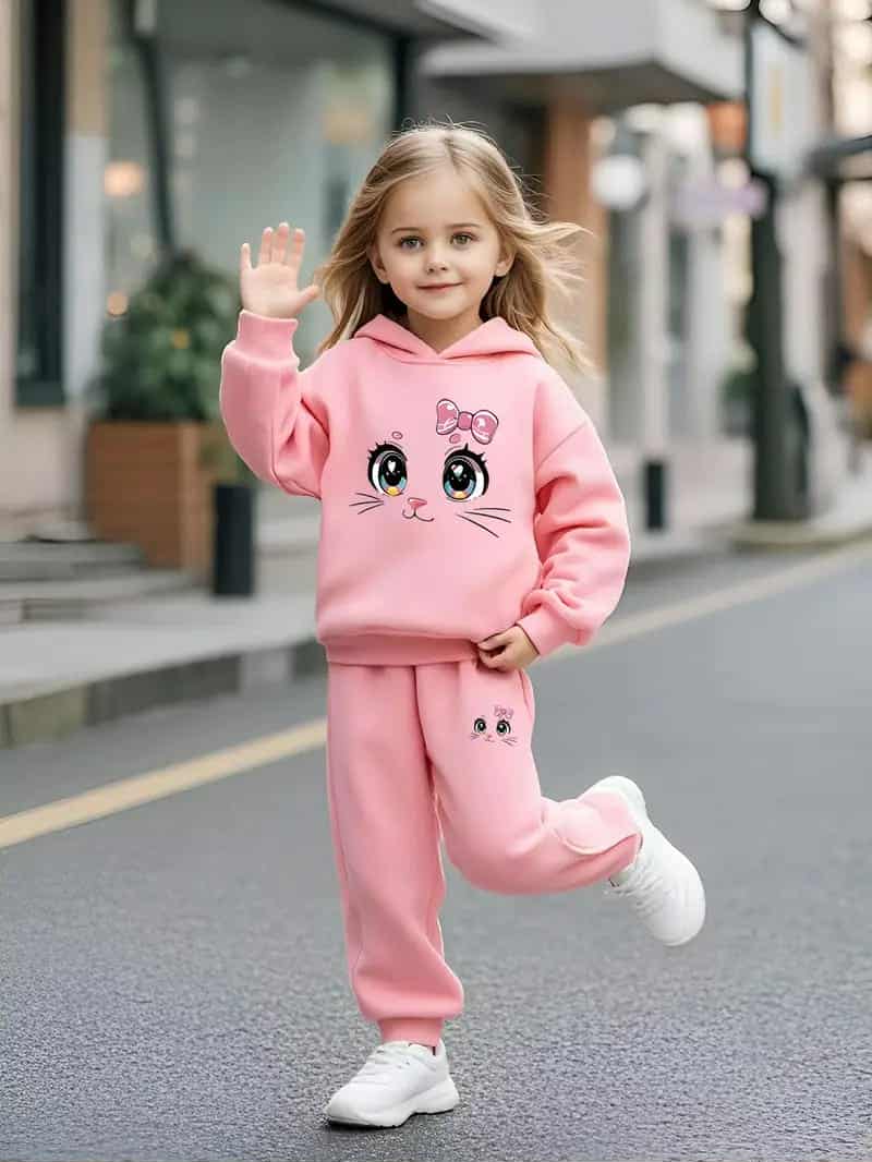 Premium Kids Winter Hoodie & Pant Set – 100% Cotton | 280–300 GSM