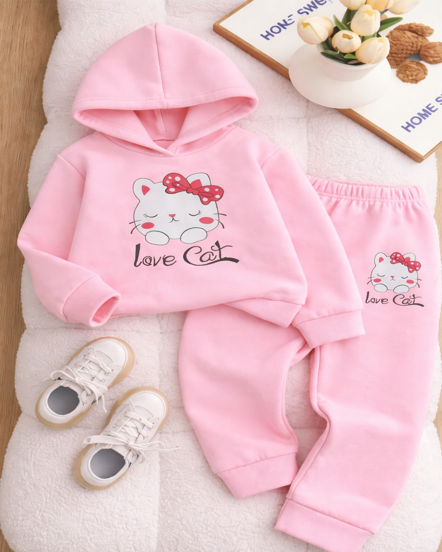 Premium Kids Winter Hoodie & Pant Set – 100% Cotton | 280–300 GSM