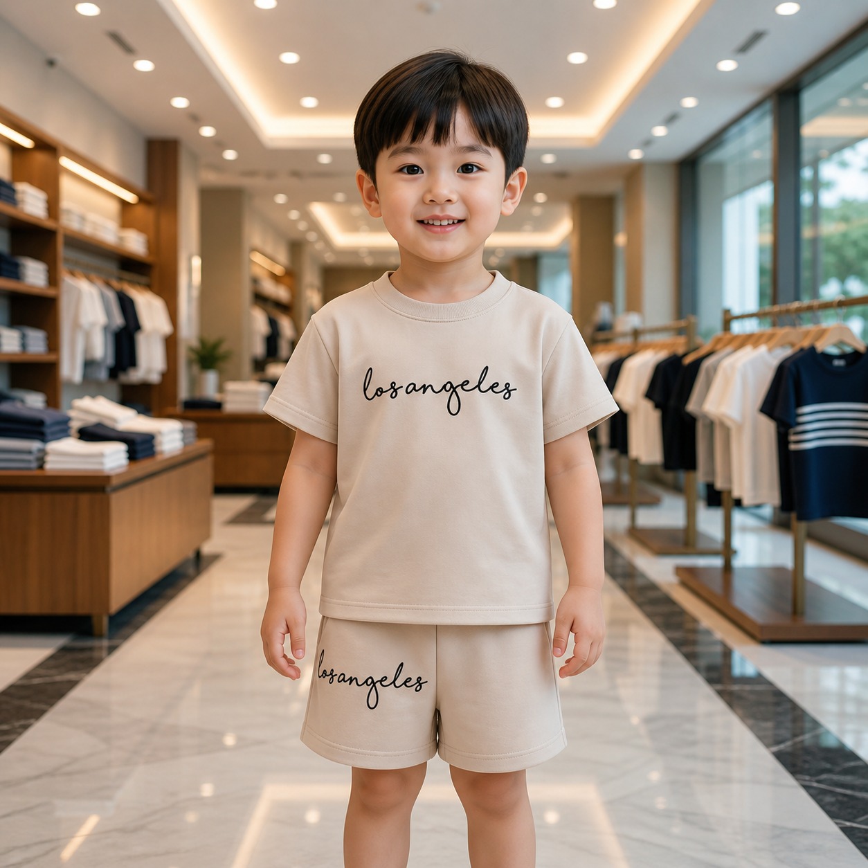 Exclusive Baby printed Tee and pant set