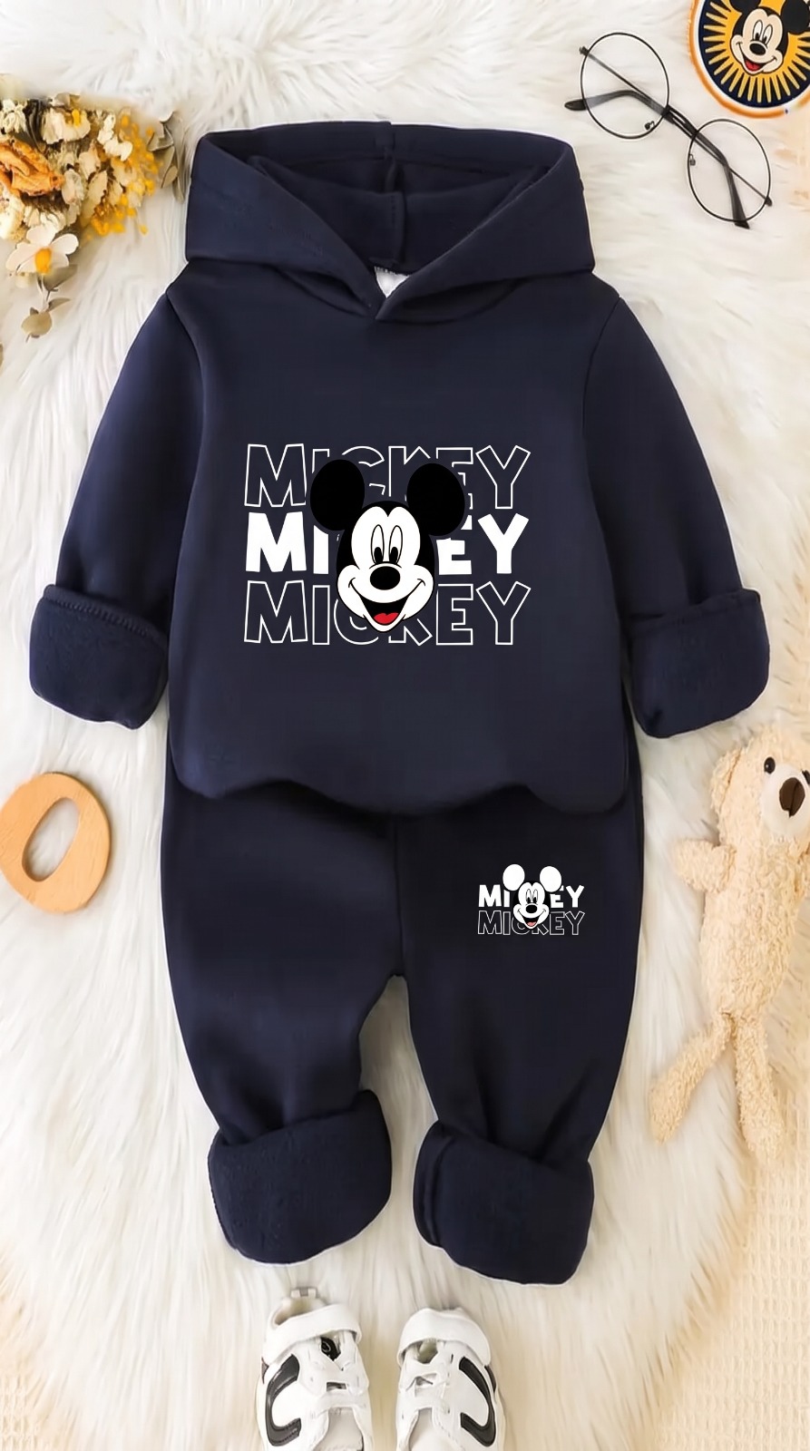 Premium Kids Winter Hoodie & Pant Set – 100% Cotton | 280–300 GSM