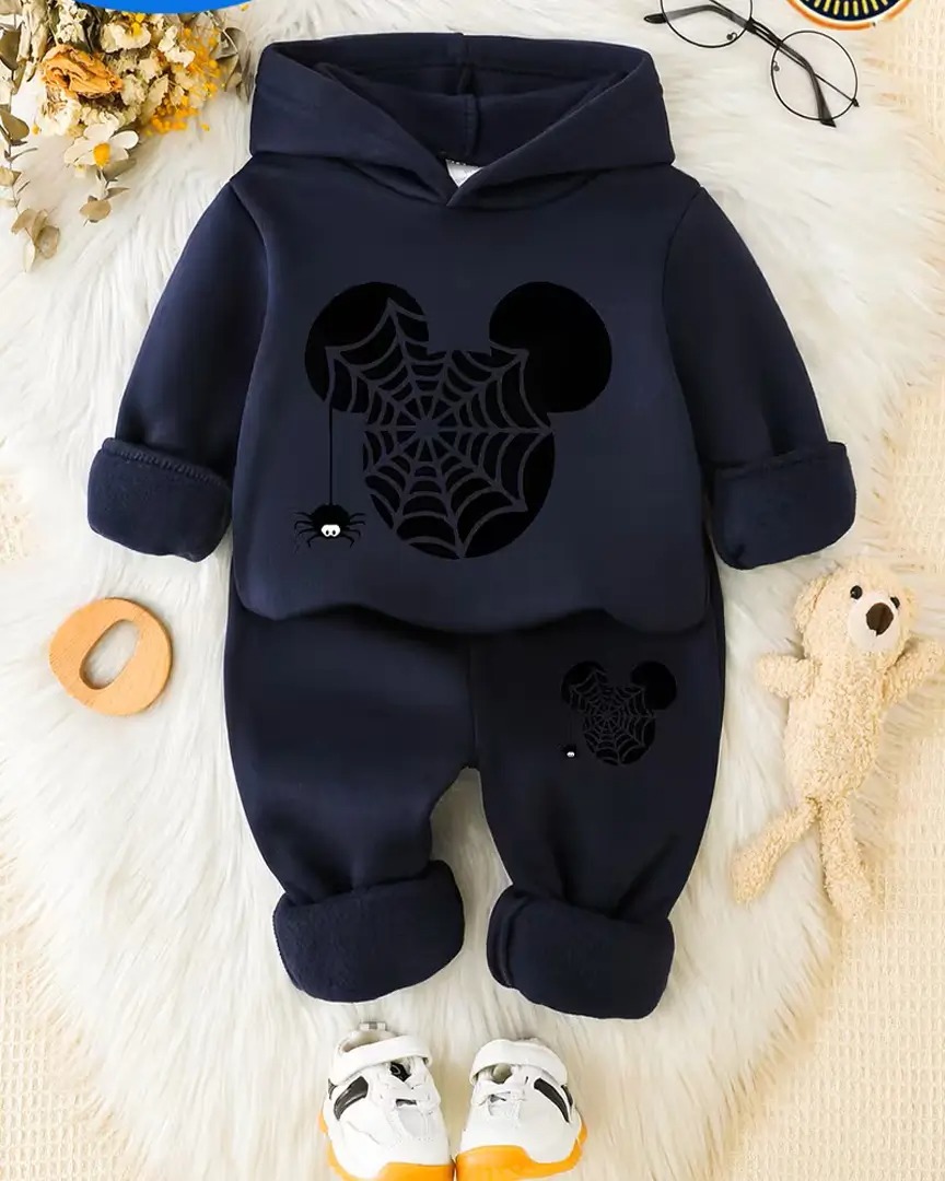 Premium Kids Winter Hoodie & Pant Set – 100% Cotton | 280–300 GSM
