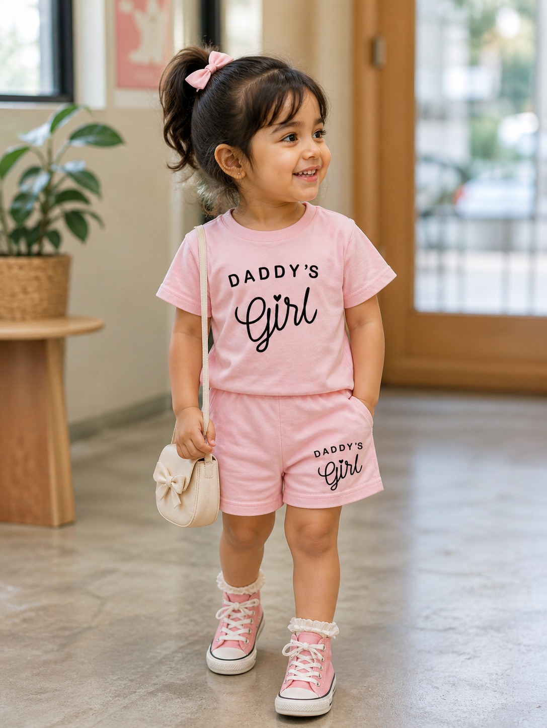 Exclusive Baby printed Tee and pant set