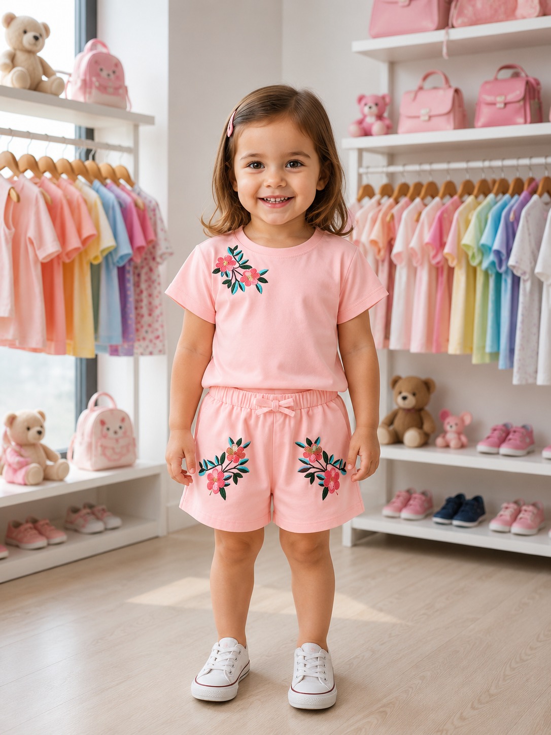 Exclusive Baby printed Tee and pant set