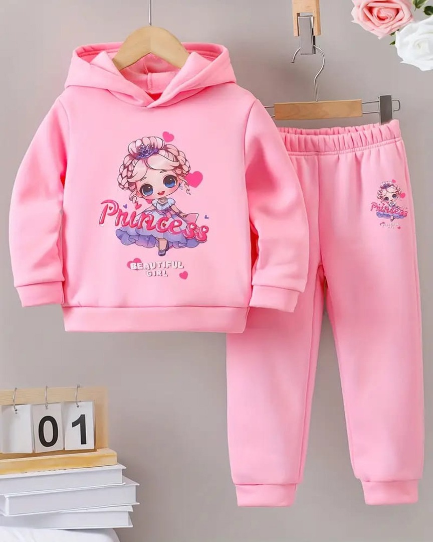 Premium Kids Winter Hoodie & Pant Set – 100% Cotton | 280–300 GSM