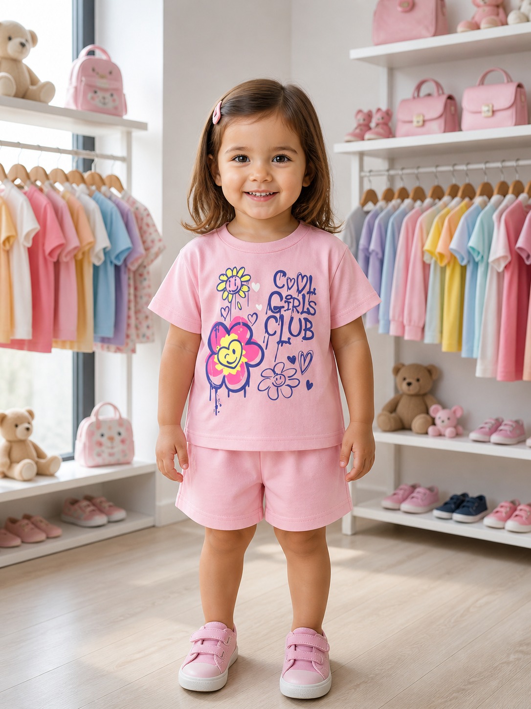 Exclusive Baby printed Tee and pant set