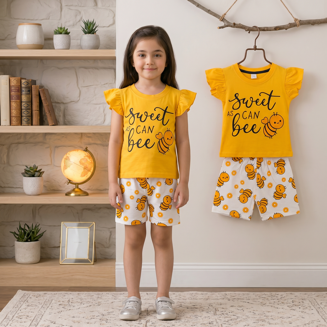 Exclusive Baby printed Tee and pant set