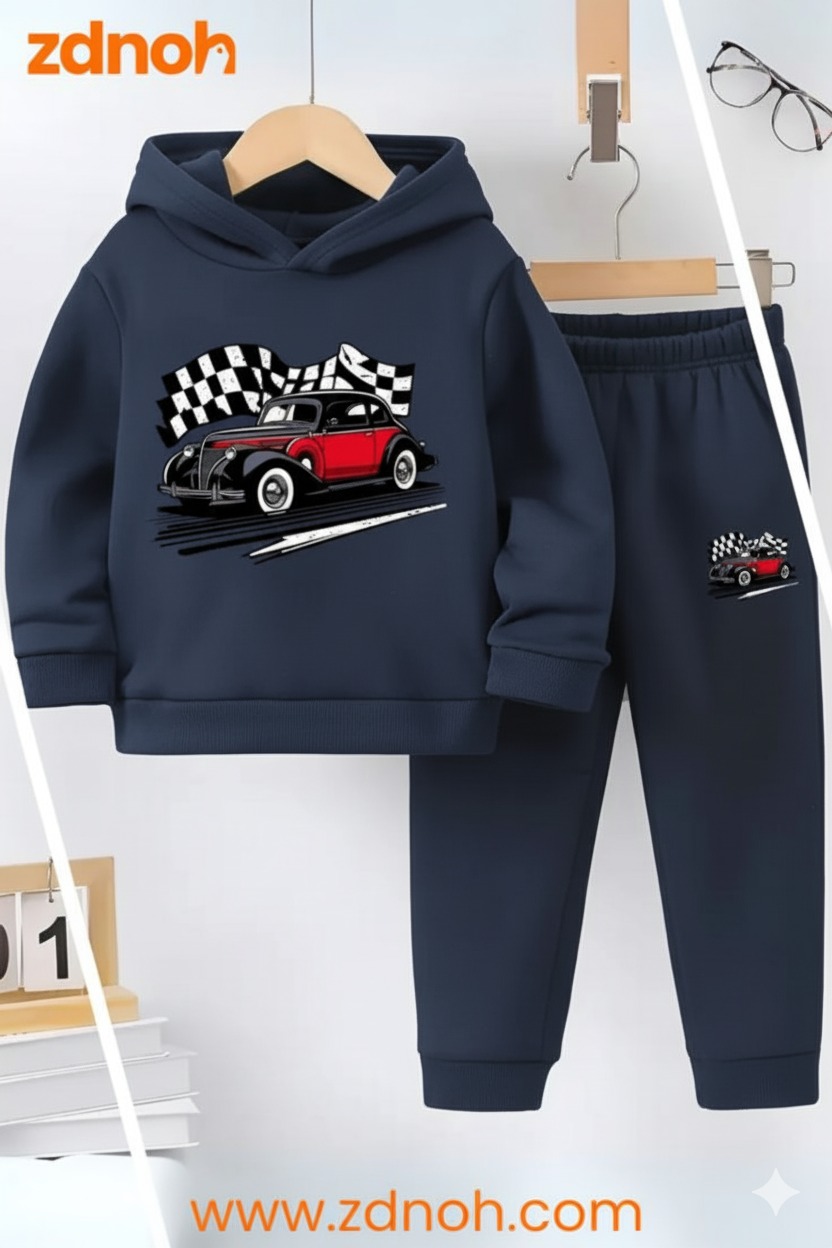 Premium Kids Winter Hoodie & Pant Set – 100% Cotton | 280–300 GSM