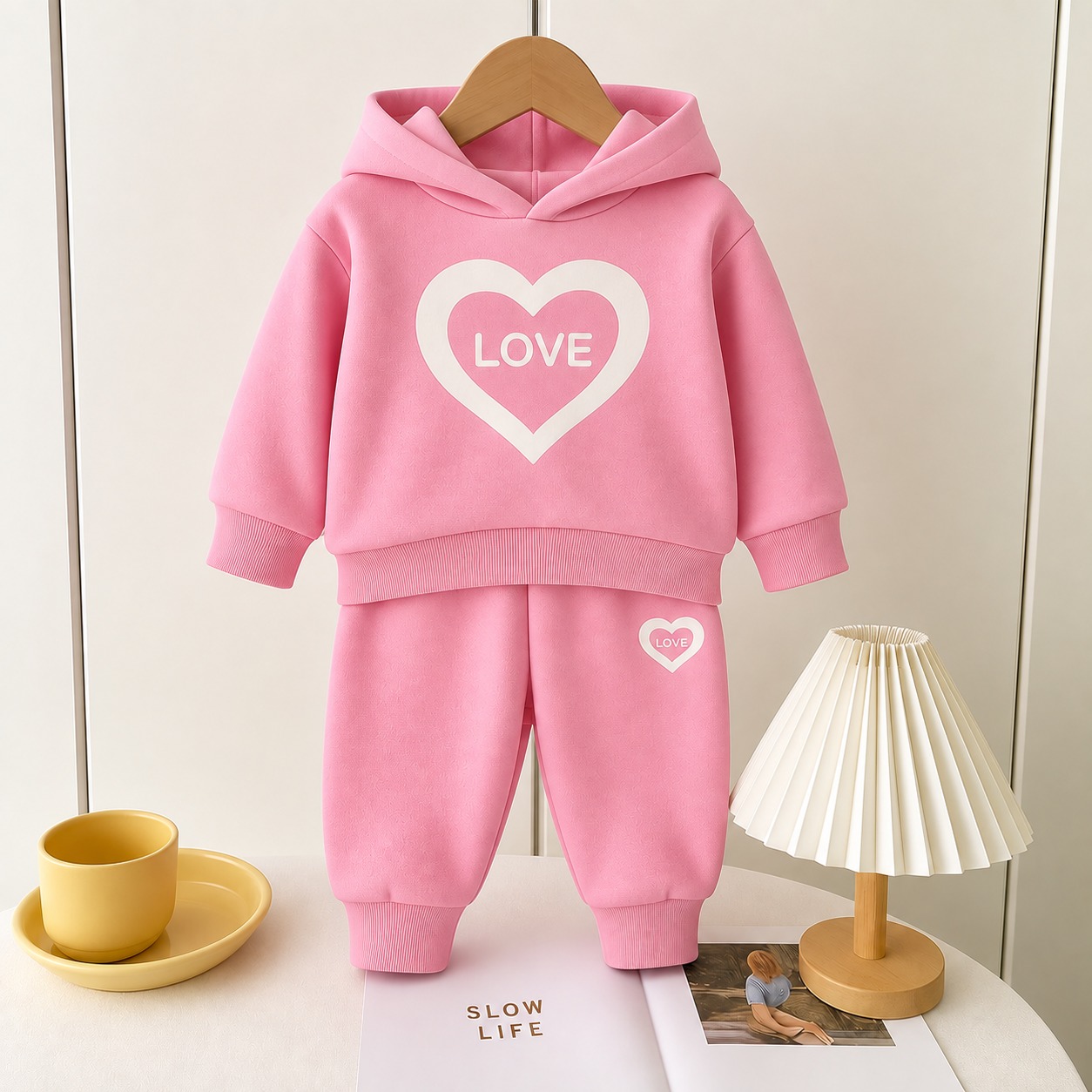 Premium Kids Winter Hoodie & Pant Set – 100% Cotton | 280–300 GSM