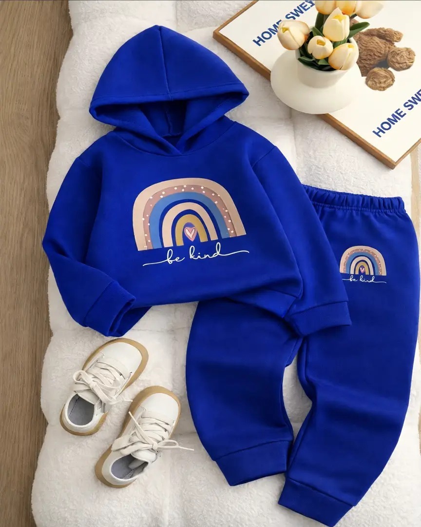 Premium Kids Winter Hoodie & Pant Set – 100% Cotton | 280–300 GSM