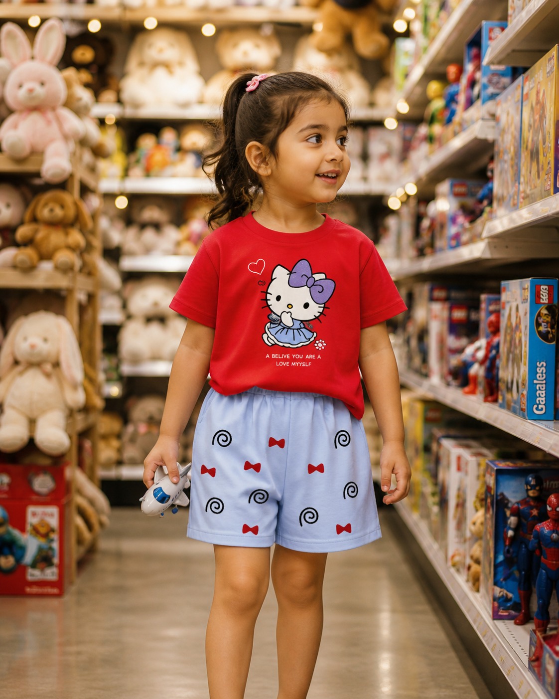 Exclusive Baby printed Tee and pant set