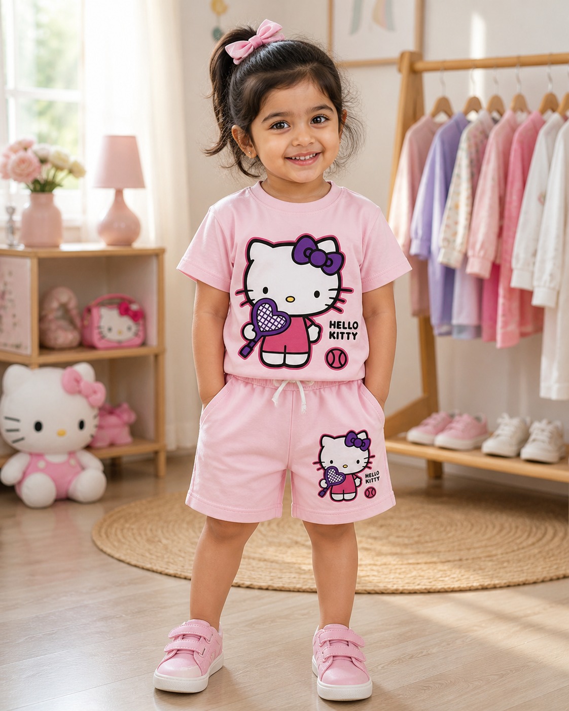 Exclusive Baby printed Tee and pant set