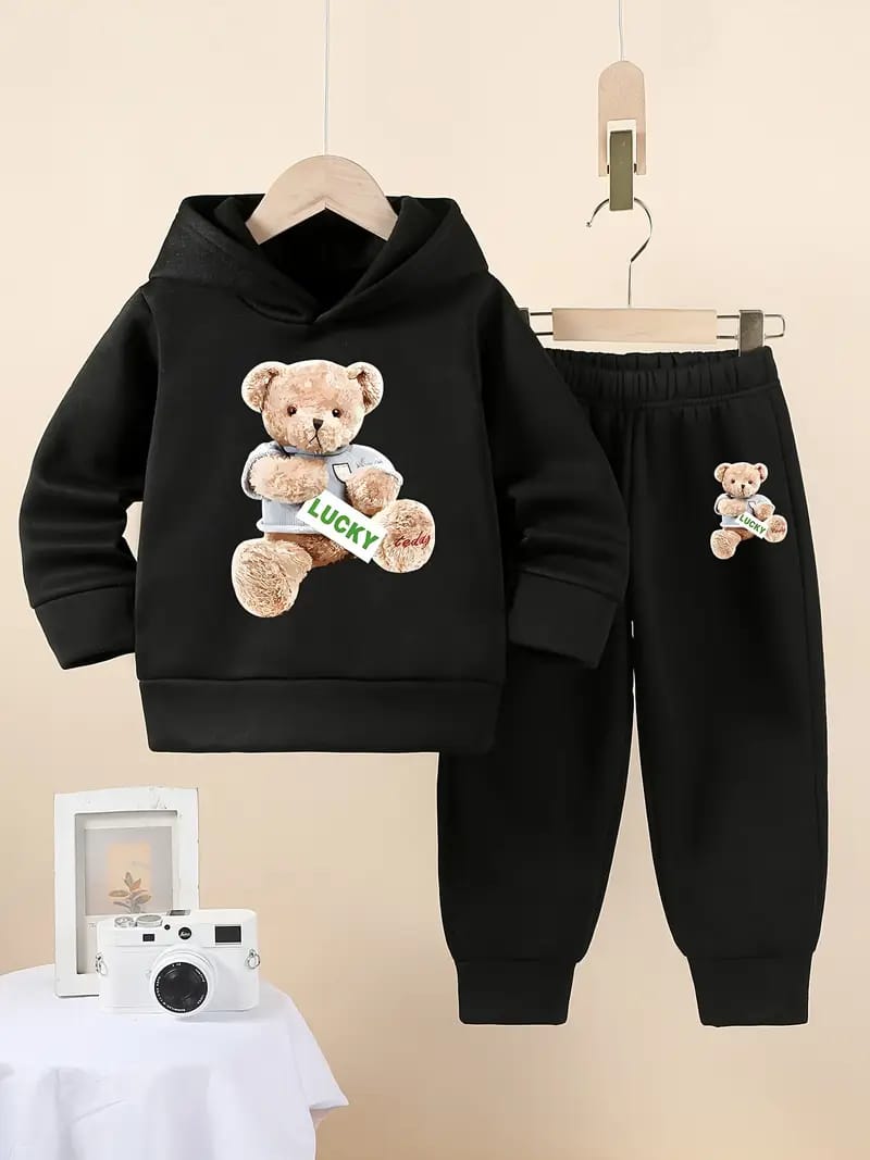 Premium Kids Winter Hoodie & Pant Set – 100% Cotton | 280–300 GSM